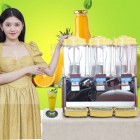 Máy Làm Mát Nước Trái Cây 3 Ngăn Loại Xoay