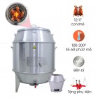 Lò Quay Vịt Lòng 100cm Inox Đa Năng - Dùng Than