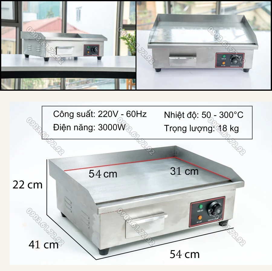 bếp chi&ecirc;n phẳng điện 818a