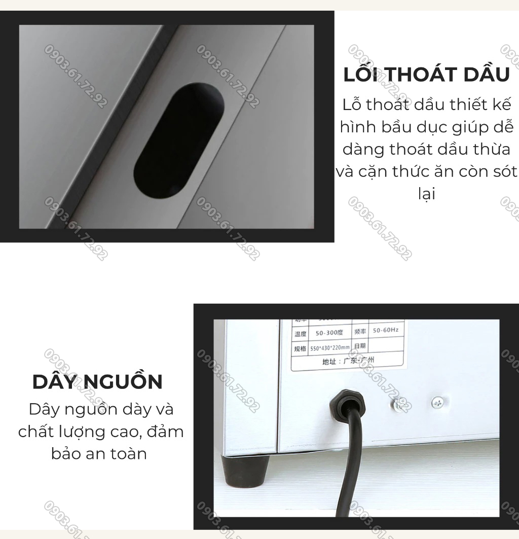 bếp chi&ecirc;n phẳng điện 818a