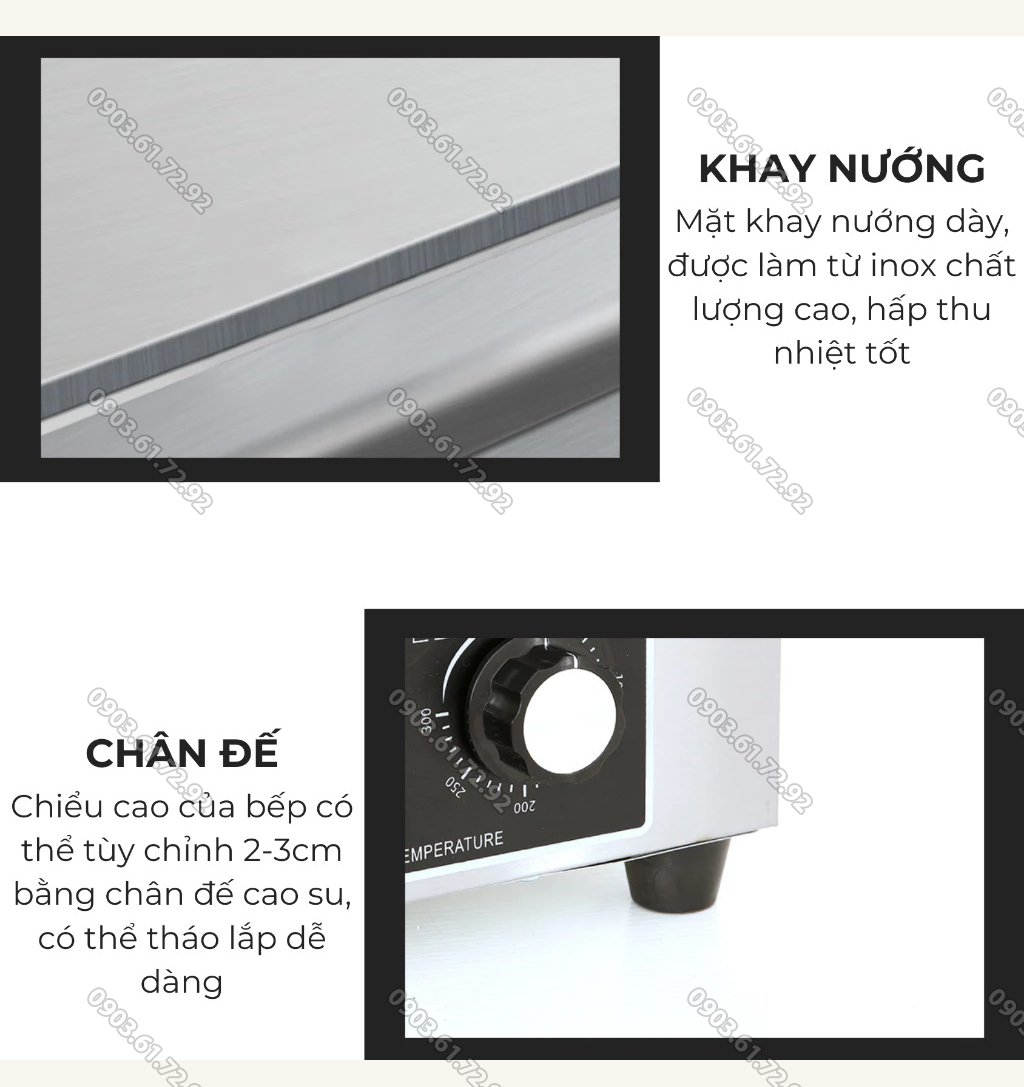 bếp chi&ecirc;n phẳng điện 818a