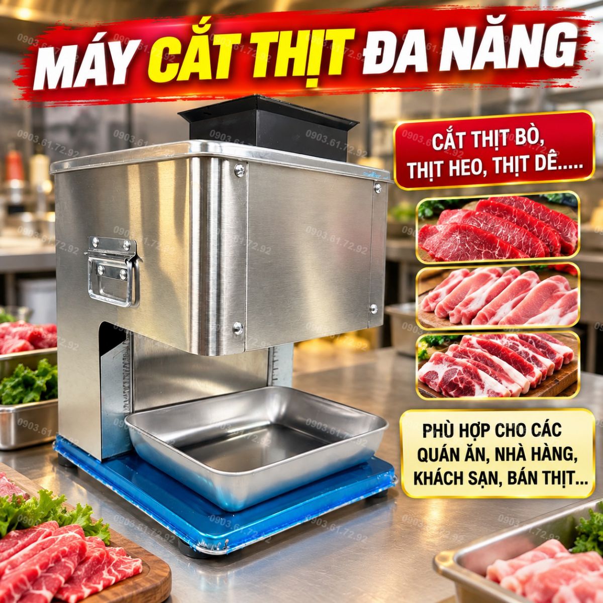 m&aacute;y cắt thịt tươi sống đa năng TJ85