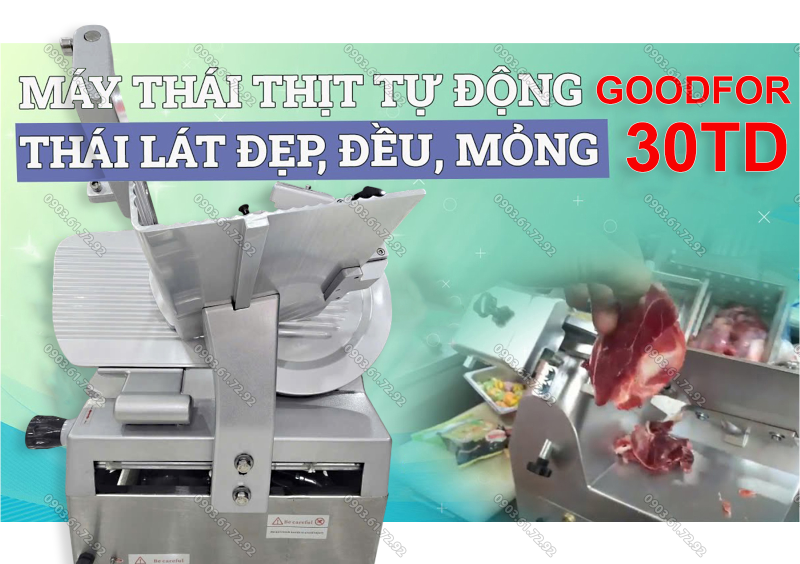 m&aacute;y cắt thịt tự động 30td inox