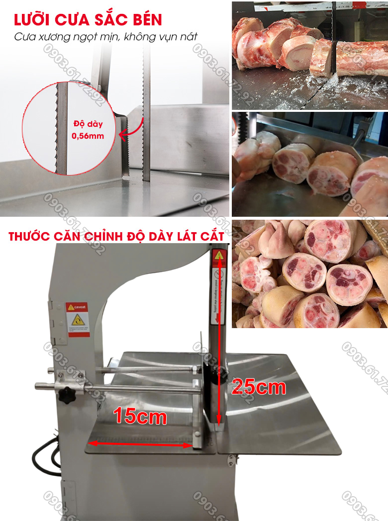 m&aacute;y cưa xương thịt c&aacute; đ&ocirc;ng lạnh 250 vỏ sắt