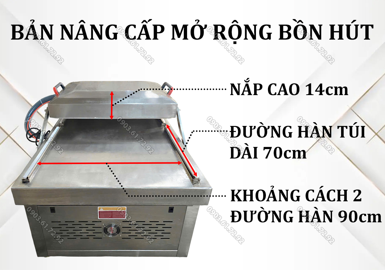 m&aacute;y đ&oacute;ng g&oacute;i h&uacute;t ch&acirc;n kh&ocirc;ng c&ocirc;ng nghiệp li&ecirc;n ho&agrave;n 700x2 loại h&uacute;t t&uacute;i d&agrave;i 90cm