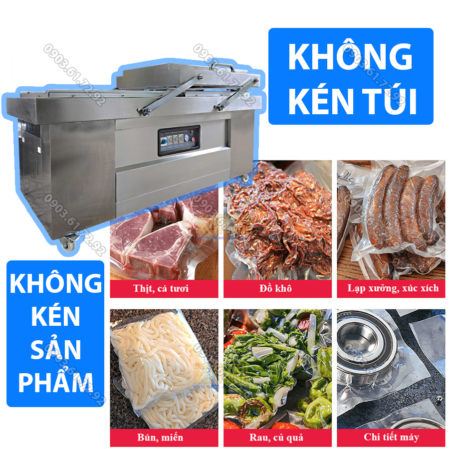 m&aacute;y đ&oacute;ng g&oacute;i h&uacute;t ch&acirc;n kh&ocirc;ng c&ocirc;ng nghiệp 3000w mikoshi dzq-820*2 promax