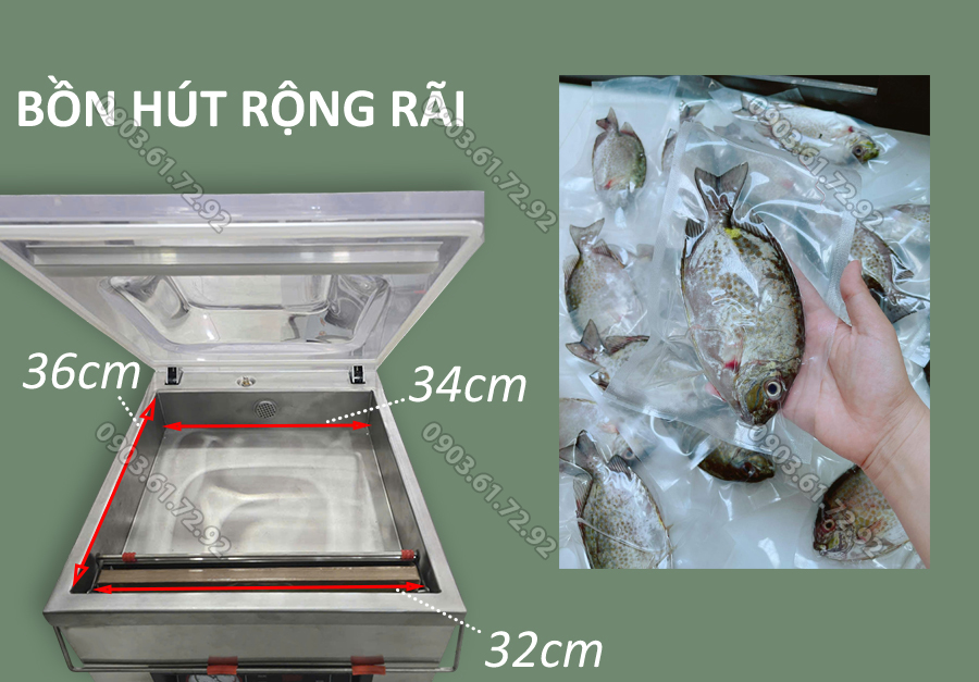 m&aacute;y đ&oacute;ng g&oacute;i h&uacute;t ch&acirc;n kh&ocirc;ng để b&agrave;n DZQ320 PRO
