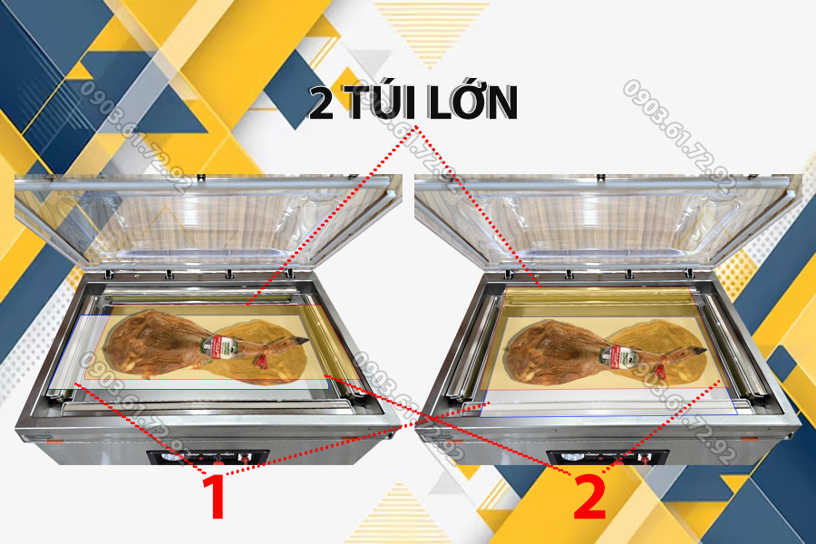 m&aacute;y đ&oacute;ng g&oacute;i h&uacute;t ch&acirc;n kh&ocirc;ng dzq450 4 đường h&agrave;n t&uacute;i