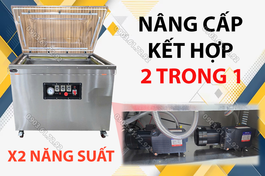 m&aacute;y đ&oacute;ng g&oacute;i h&uacute;t ch&acirc;n kh&ocirc;ng dzq450 4 đường h&agrave;n t&uacute;i