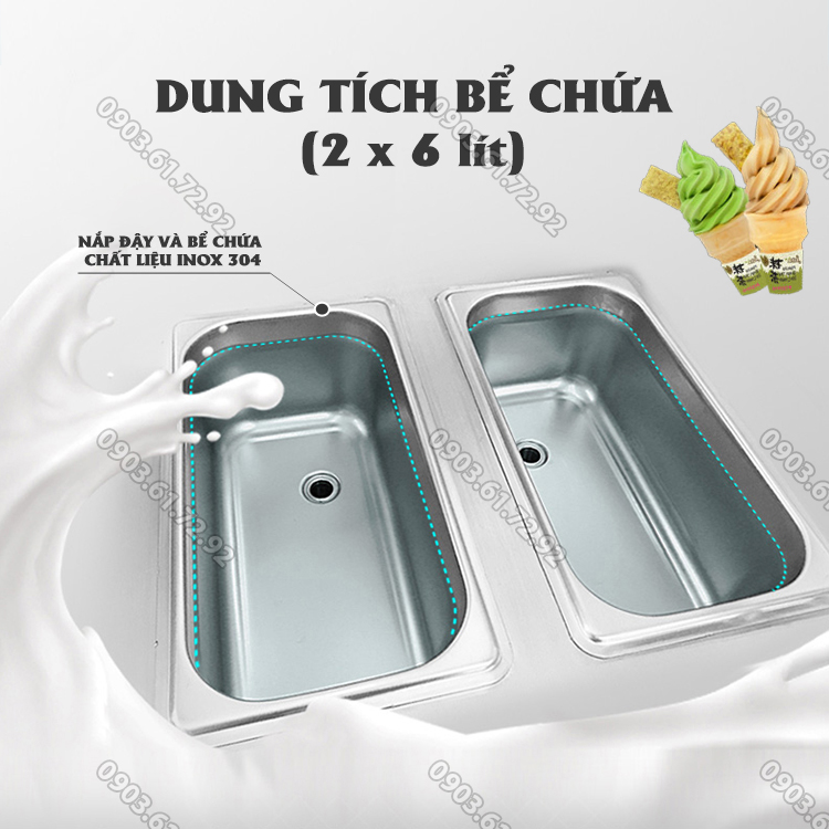 m&aacute;y l&agrave;m kem tươi để b&agrave;n G22