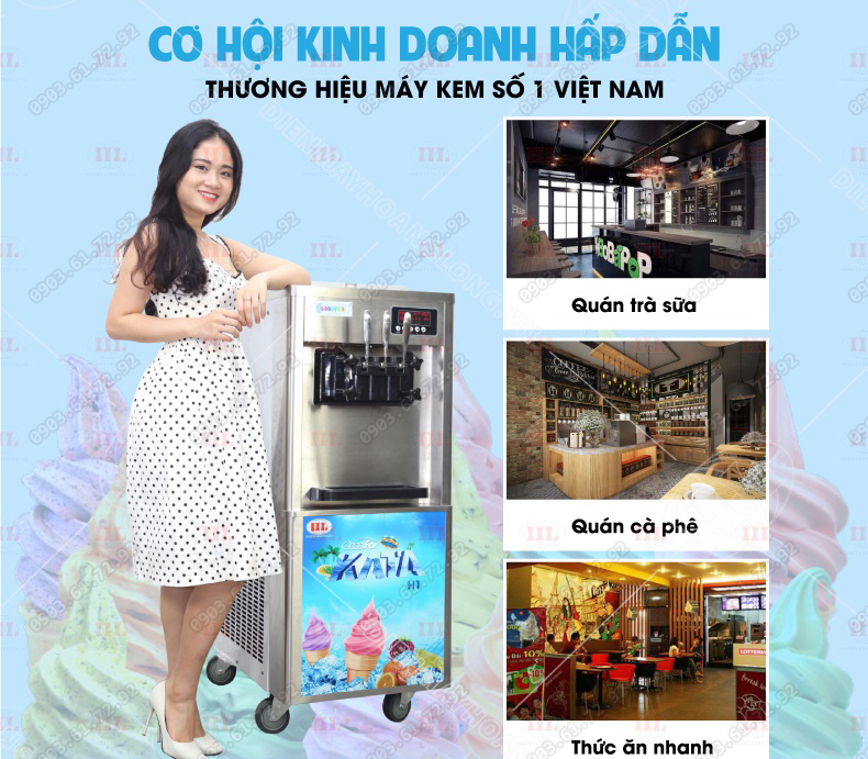m&aacute;y l&agrave;m kem tươi goodfor h1