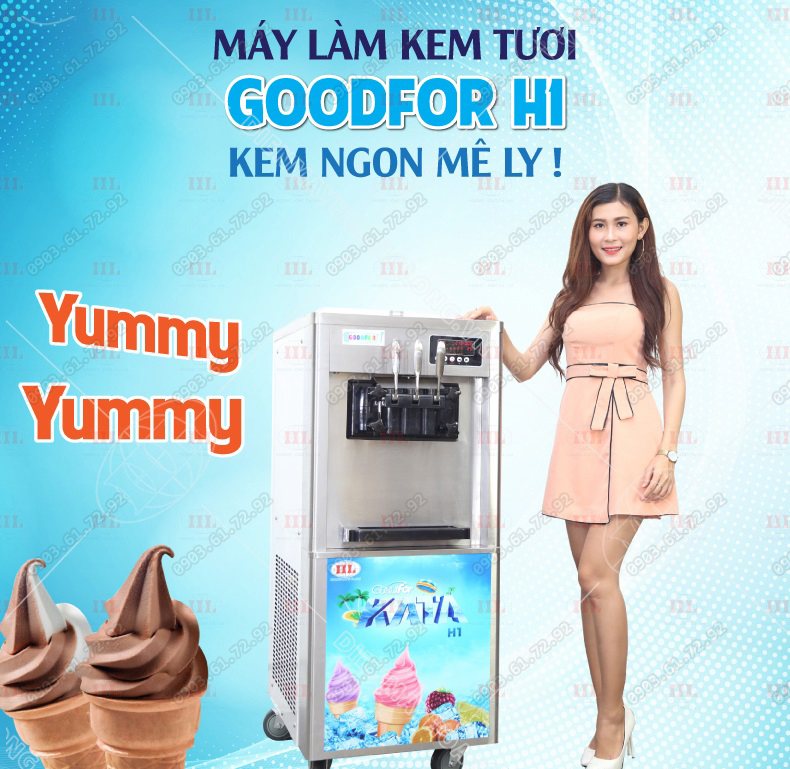 m&aacute;y l&agrave;m kem tươi goodfor h1