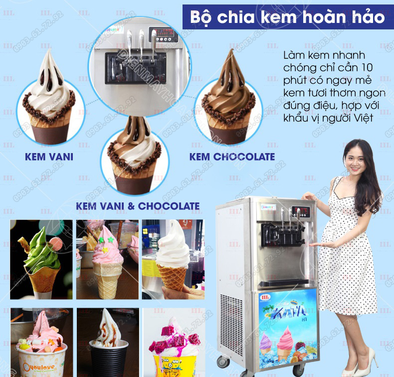 m&aacute;y l&agrave;m kem tươi goodfor h1