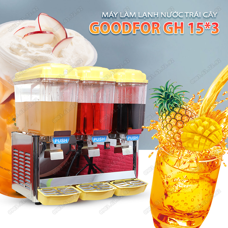 m&aacute;y l&agrave;m m&aacute;t nước tr&aacute;i c&acirc;y 3 ngăn xoay đảo