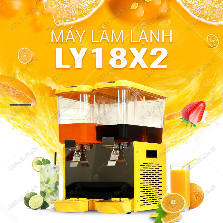 m&aacute;y l&agrave;m nước m&aacute;t tr&aacute;i c&acirc;y 2 ngăn xoay đảo