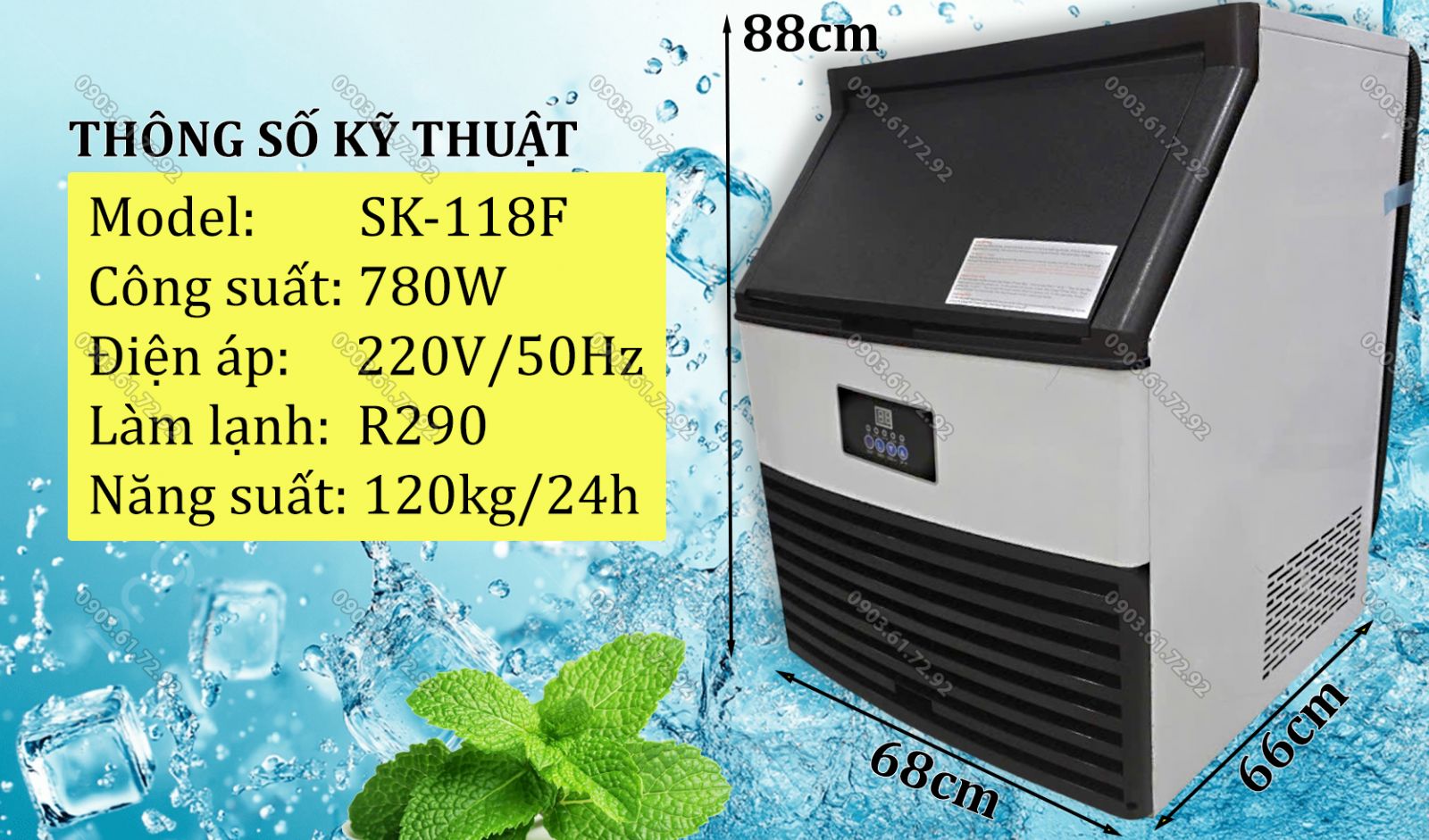 m&aacute;y l&agrave;m nước đ&aacute; sạch tại nh&agrave; sk-118f