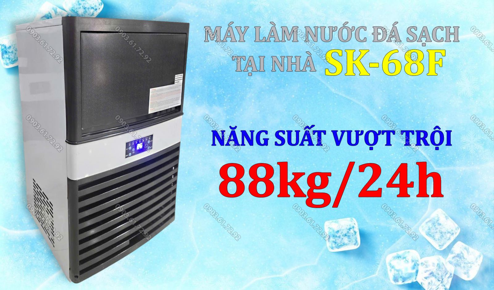 m&aacute;y l&agrave;m nước đ&aacute; sạch tại nh&agrave; sk-68f