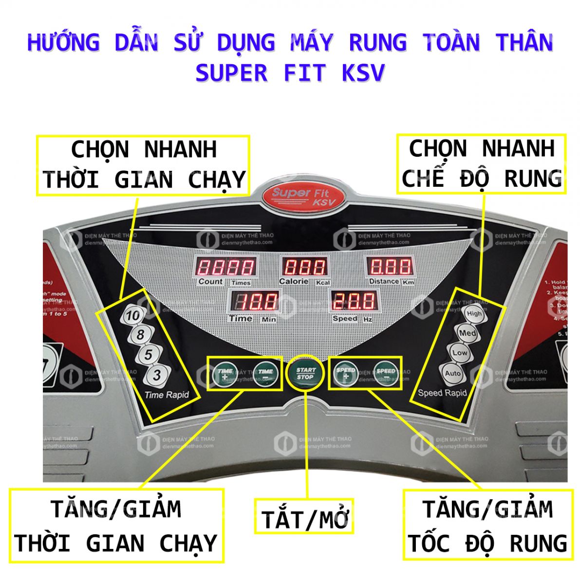 hướng dẫn sử dụng máy rung toàn thân supper fit ksv