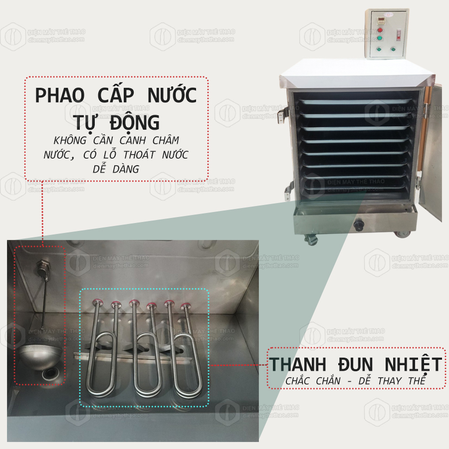 tủ hấp đa năng cao cấp 8 khay