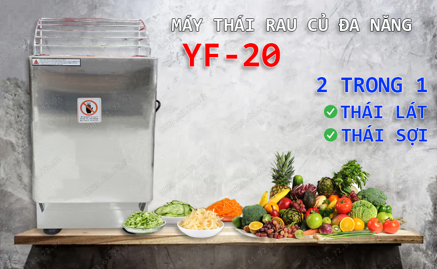 m&aacute;y th&aacute;i rau củ đa năng yf-20