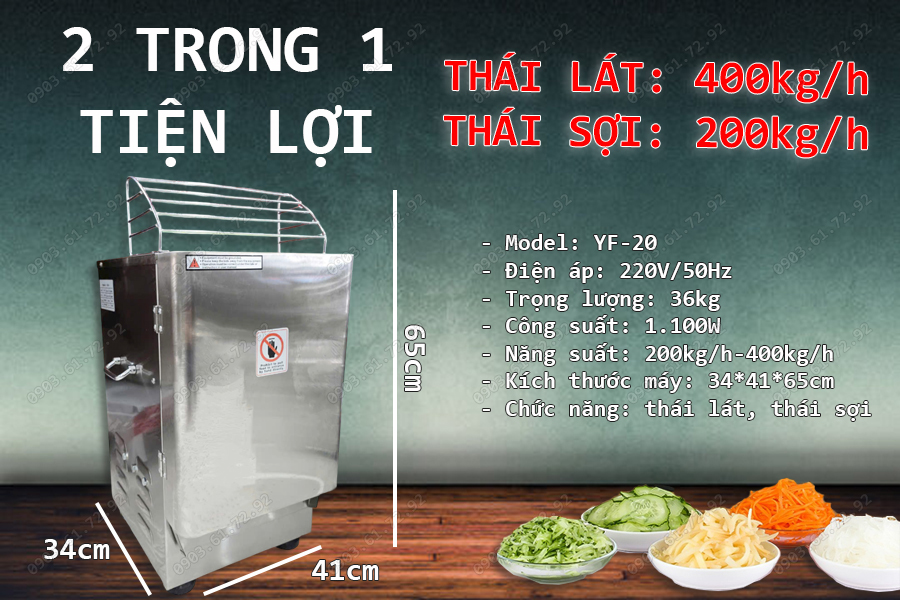 m&aacute;y th&aacute;i rau củ đa năng yf-20