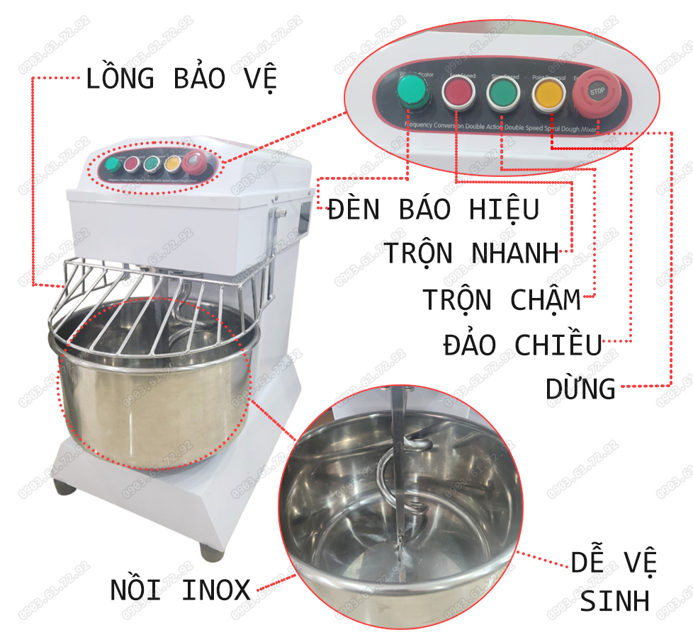 máy nhà bột làm bánh đa năng D30