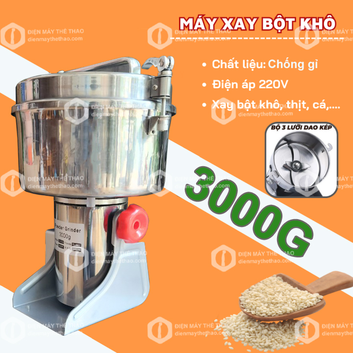 m&aacute;y xay bột ngũ cốc đa năng loại 3kg