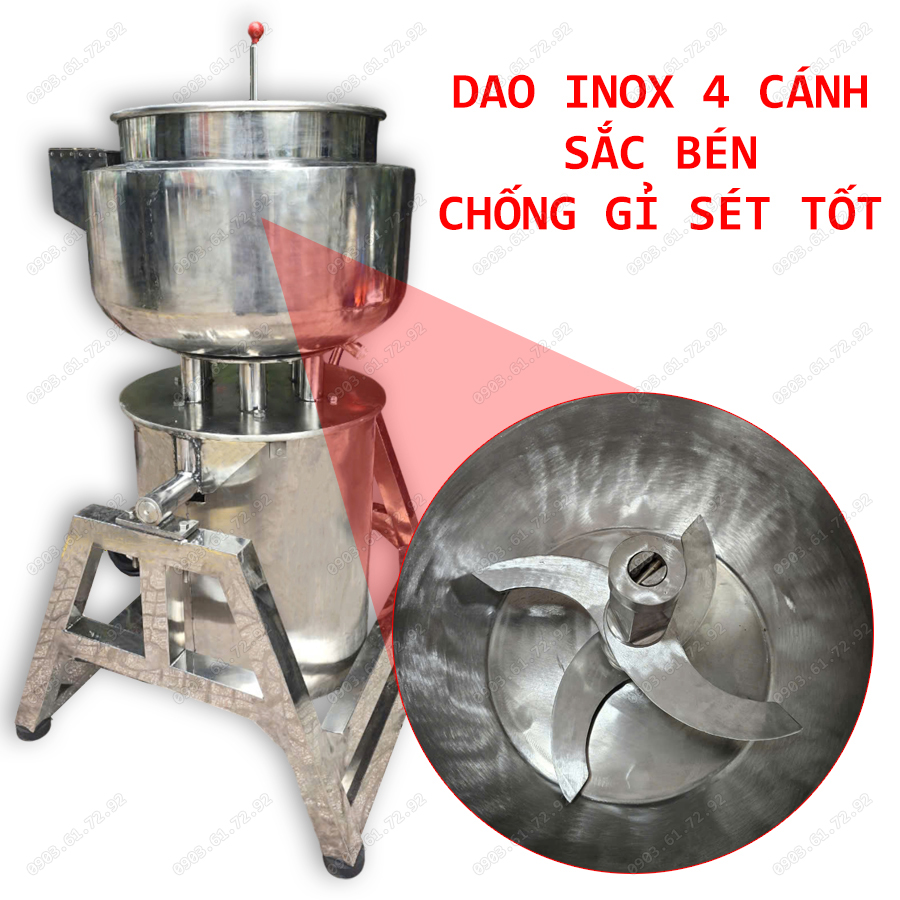 m&aacute;y xay gi&ograve; chả c&ocirc;ng nghiệp 60kg c&oacute; biến tần