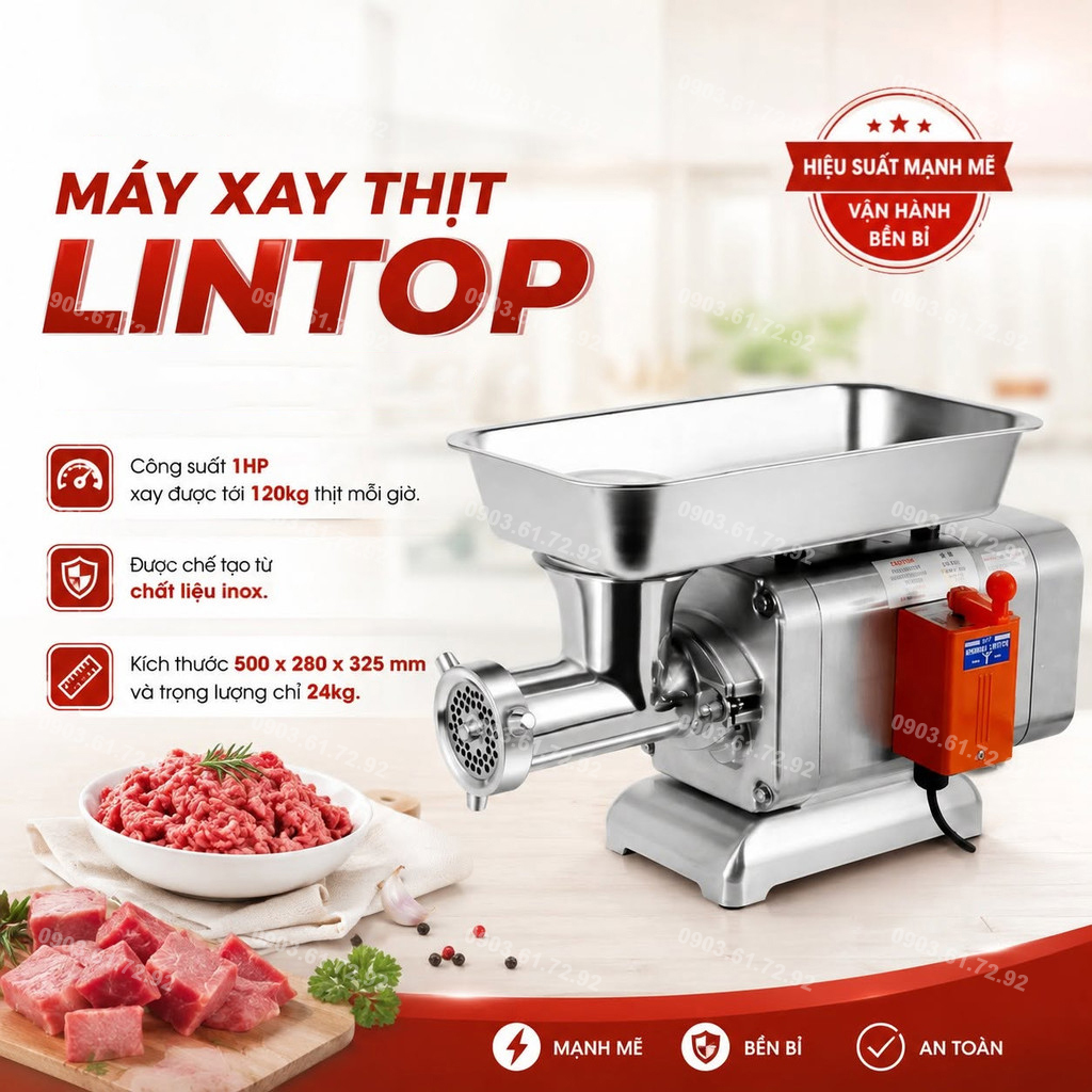 m&aacute;y xay thịt đ&ugrave;n thịt lintop 12