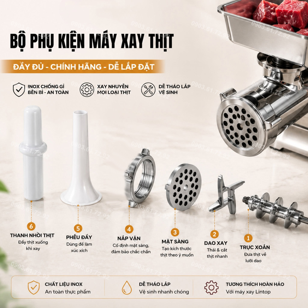 m&aacute;y xay thịt đ&ugrave;n thịt lintop 12