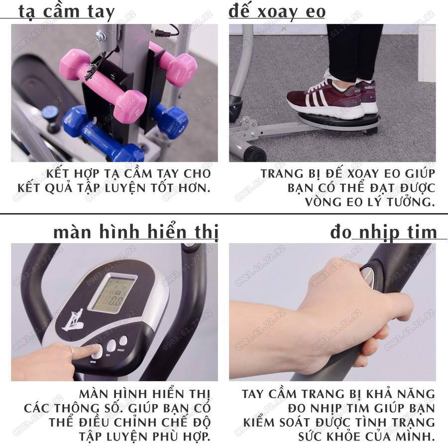 xe đạp tập orbitrack c&oacute; xoay eo 1